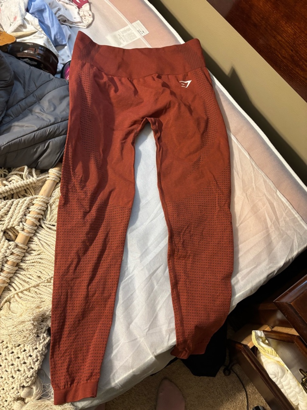 Gymshark Seamless Rust-Red Leggings